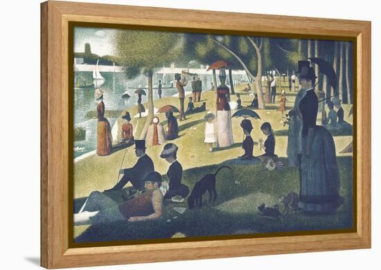 A Sunday on La Grande Jatte 1884, 1884-86-Georges Seurat-Framed Stretched Canvas