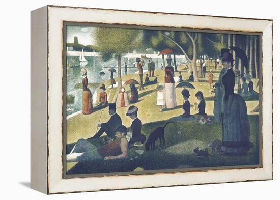 A Sunday on La Grande Jatte 1884, 1884-86-Georges Seurat-Framed Stretched Canvas