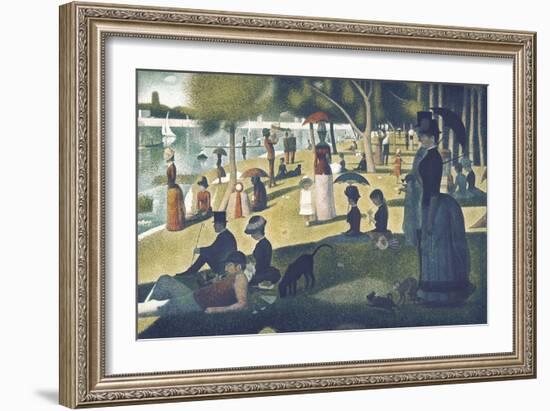 A Sunday on La Grande Jatte 1884, 1884-86-Georges Seurat-Framed Art Print