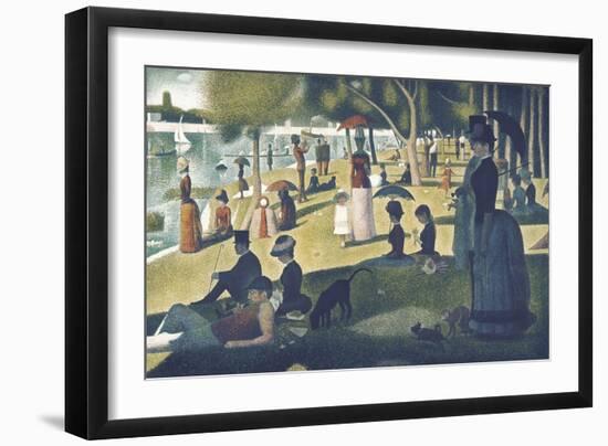 A Sunday on La Grande Jatte 1884, 1884-86-Georges Seurat-Framed Art Print