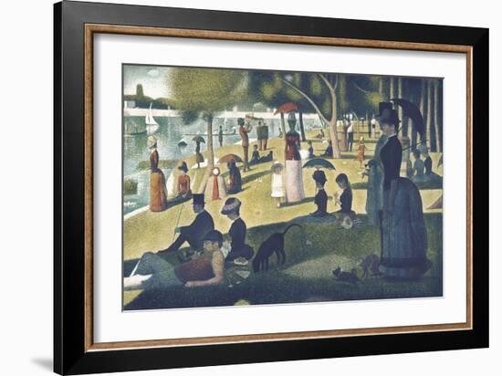 A Sunday on La Grande Jatte 1884, 1884-86-Georges Seurat-Framed Art Print