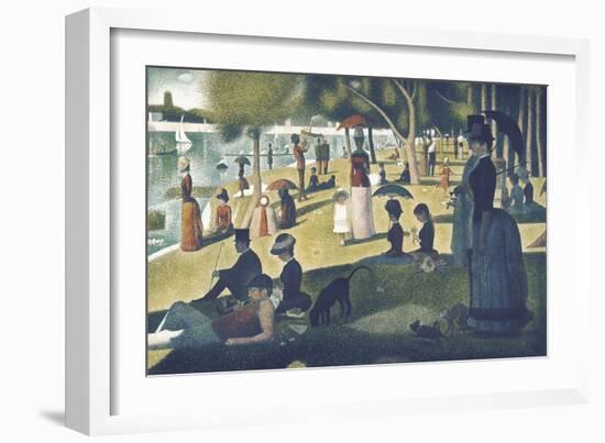 A Sunday on La Grande Jatte 1884, 1884-86-Georges Seurat-Framed Art Print