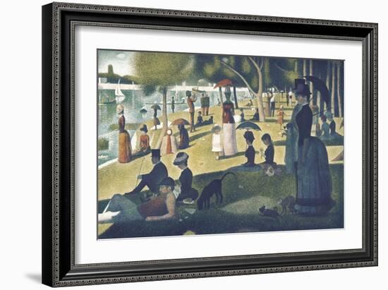 A Sunday on La Grande Jatte 1884, 1884-86-Georges Seurat-Framed Art Print