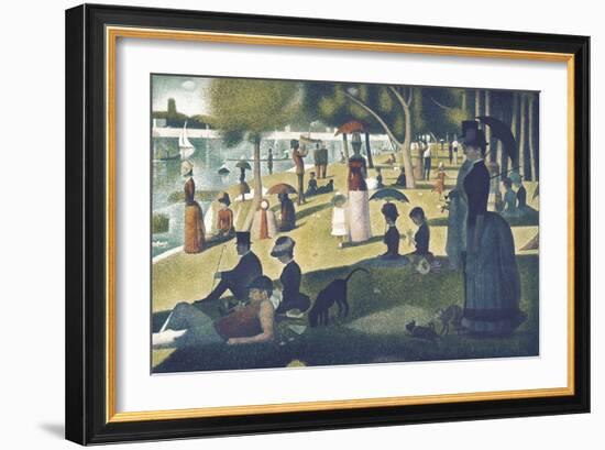 A Sunday on La Grande Jatte 1884, 1884-86-Georges Seurat-Framed Art Print