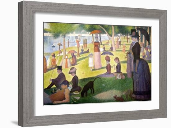 A Sunday on La Grande Jatte 1884, 1884-86-Georges Seurat-Framed Art Print