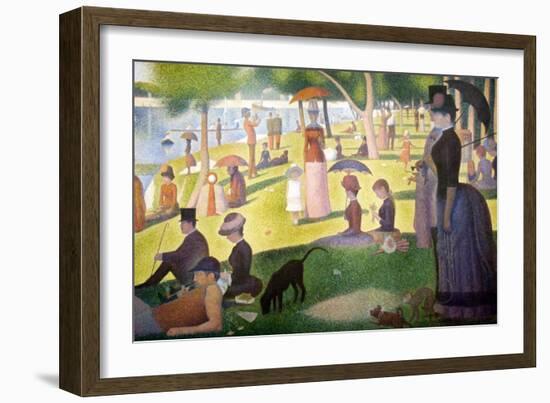 A Sunday on La Grande Jatte 1884, 1884-86-Georges Seurat-Framed Art Print