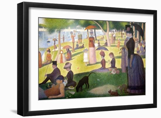 A Sunday on La Grande Jatte 1884, 1884-86-Georges Seurat-Framed Art Print