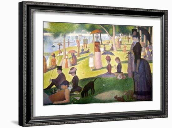 A Sunday on La Grande Jatte 1884, 1884-86-Georges Seurat-Framed Art Print