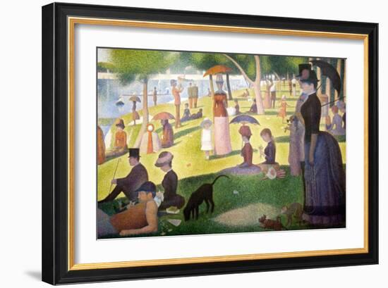 A Sunday on La Grande Jatte 1884, 1884-86-Georges Seurat-Framed Art Print