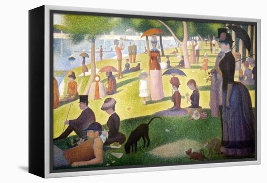 A Sunday on La Grande Jatte 1884, 1884-86-Georges Seurat-Framed Stretched Canvas