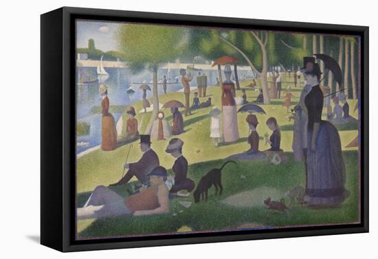 A Sunday on La Grande Jatte, 1884-86-Georges Pierre Seurat-Framed Premier Image Canvas