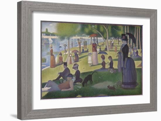 A Sunday on La Grande Jatte, 1884-86-Georges Pierre Seurat-Framed Giclee Print