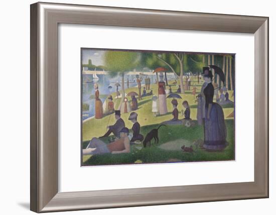 A Sunday on La Grande Jatte, 1884-86-Georges Pierre Seurat-Framed Giclee Print