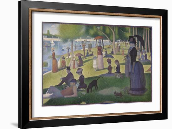 A Sunday on La Grande Jatte, 1884-86-Georges Pierre Seurat-Framed Giclee Print