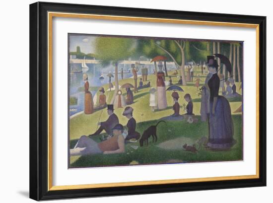 A Sunday on La Grande Jatte, 1884-86-Georges Pierre Seurat-Framed Giclee Print