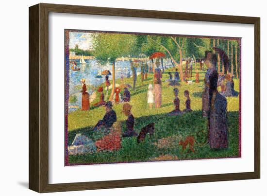 A Sunday on La Grande Jatte-Georges Seurat-Framed Premium Giclee Print