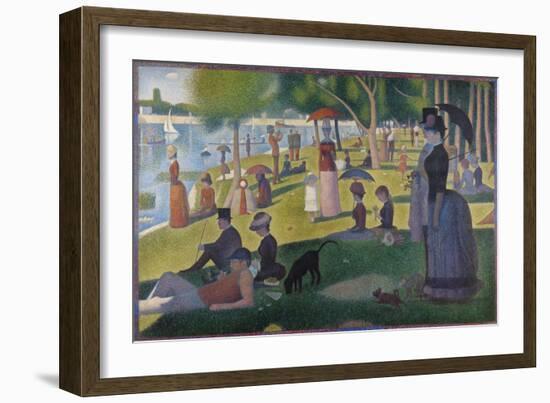 A Sunday on La Grande Jatte-Georges Seurat-Framed Giclee Print