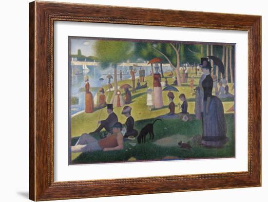 A Sunday on La Grande Jatte-Georges Seurat-Framed Giclee Print