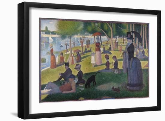A Sunday on La Grande Jatte-Georges Seurat-Framed Giclee Print