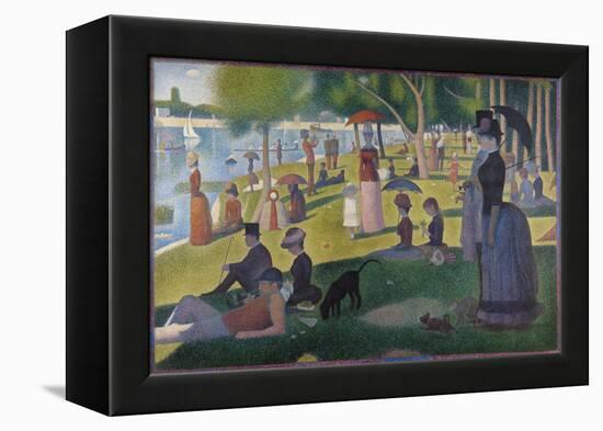 A Sunday on La Grande Jatte-Georges Seurat-Framed Premier Image Canvas