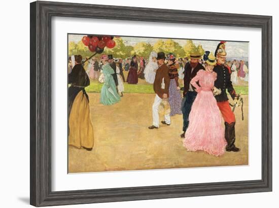 A Sunday Walk in the Bois De Boulogne, 1899-Henri Jacques Edouard Evenepoel-Framed Giclee Print