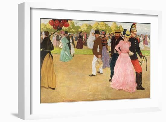 A Sunday Walk in the Bois De Boulogne, 1899-Henri Jacques Edouard Evenepoel-Framed Giclee Print