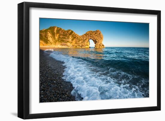 A Sunny Summer Evening at Durdle Door, Dorest England Uk-Tracey Whitefoot-Framed Photographic Print