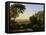 A Sunset or Landscape with Argus Guarding Io-Claude Lorraine-Framed Premier Image Canvas
