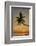 A sunset silhouette of a coconut palm at Paliton beach, Siquijor, Philippines, Southeast Asia, Asia-Nigel Hicks-Framed Photographic Print