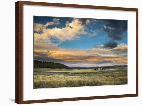 A Sunset Sky Hangs Over The Yellowstone River In The Hayden Valley, Yellowstone National Park-Bryan Jolley-Framed Photographic Print