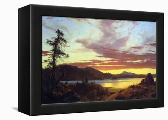 A Sunset-Frederic Edwin Church-Framed Stretched Canvas