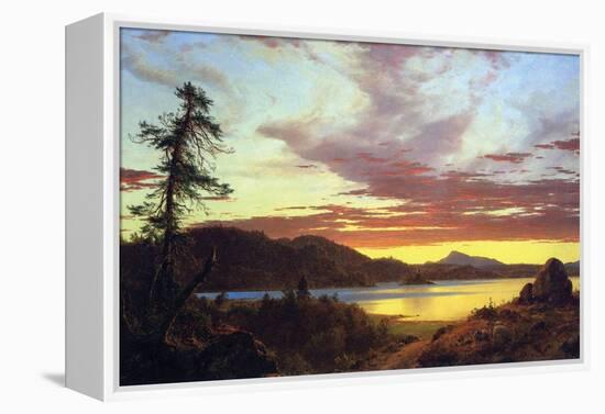 A Sunset-Frederic Edwin Church-Framed Stretched Canvas