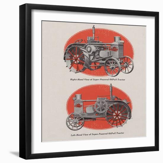 A Super-Powered Oil Pull Tractor-null-Framed Giclee Print
