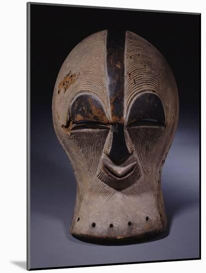 A Superb Songye Mask, Kifwebe,Whitened with Kaolin, Belgian Congo-null-Mounted Giclee Print
