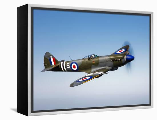 A Supermarine Spitfire MK-18 in Flight-Stocktrek Images-Framed Premier Image Canvas