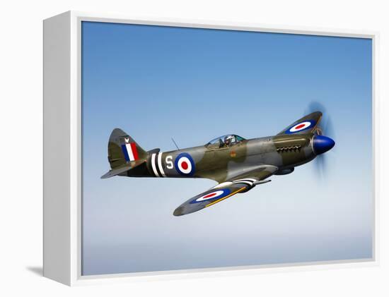 A Supermarine Spitfire MK-18 in Flight-Stocktrek Images-Framed Premier Image Canvas