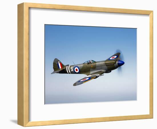 A Supermarine Spitfire MK-18 in Flight-Stocktrek Images-Framed Photographic Print