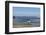 A surfer approaches the water, Morro Rock in the background. San Luis Obispo County, California, Us-Susan Pease-Framed Photographic Print