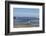 A surfer approaches the water, Morro Rock in the background. San Luis Obispo County, California, Us-Susan Pease-Framed Photographic Print