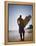 A Surfer Looks Out to the Waves at Manly Beach on Sydney's North Shore, Australia-Andrew Watson-Framed Premier Image Canvas