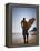 A Surfer Looks Out to the Waves at Manly Beach on Sydney's North Shore, Australia-Andrew Watson-Framed Premier Image Canvas