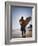 A Surfer Looks Out to the Waves at Manly Beach on Sydney's North Shore, Australia-Andrew Watson-Framed Photographic Print