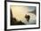 A Surreal Landscape at Sunset with Floating Islands.-Amanda Carden-Framed Photographic Print