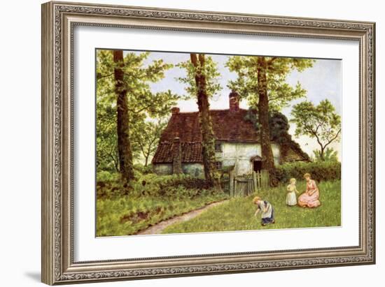 A Surrey cottage' by Kate Greenaway-Kate Greenaway-Framed Giclee Print