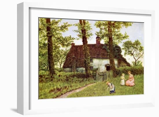 A Surrey cottage' by Kate Greenaway-Kate Greenaway-Framed Giclee Print