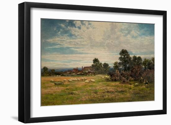 A Surrey Meadow, 1902 (Oil on Canvas)-Benjamin Williams Leader-Framed Giclee Print