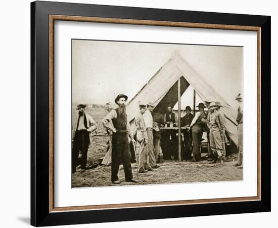 A Sutler's Tent-Mathew Brady-Framed Giclee Print