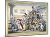 A Swarm of English Bees Hiving in the Imperial Carriage!! a Scene at the London Museum, 1816-George Cruikshank-Mounted Giclee Print