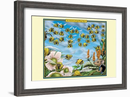 A Swarm of Spelling Bees-Richard Kelly-Framed Art Print