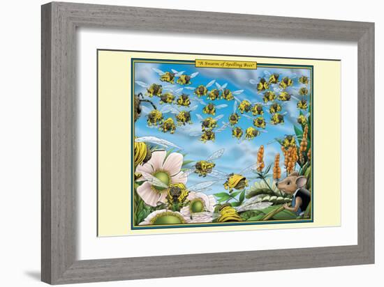A Swarm of Spelling Bees-Richard Kelly-Framed Art Print